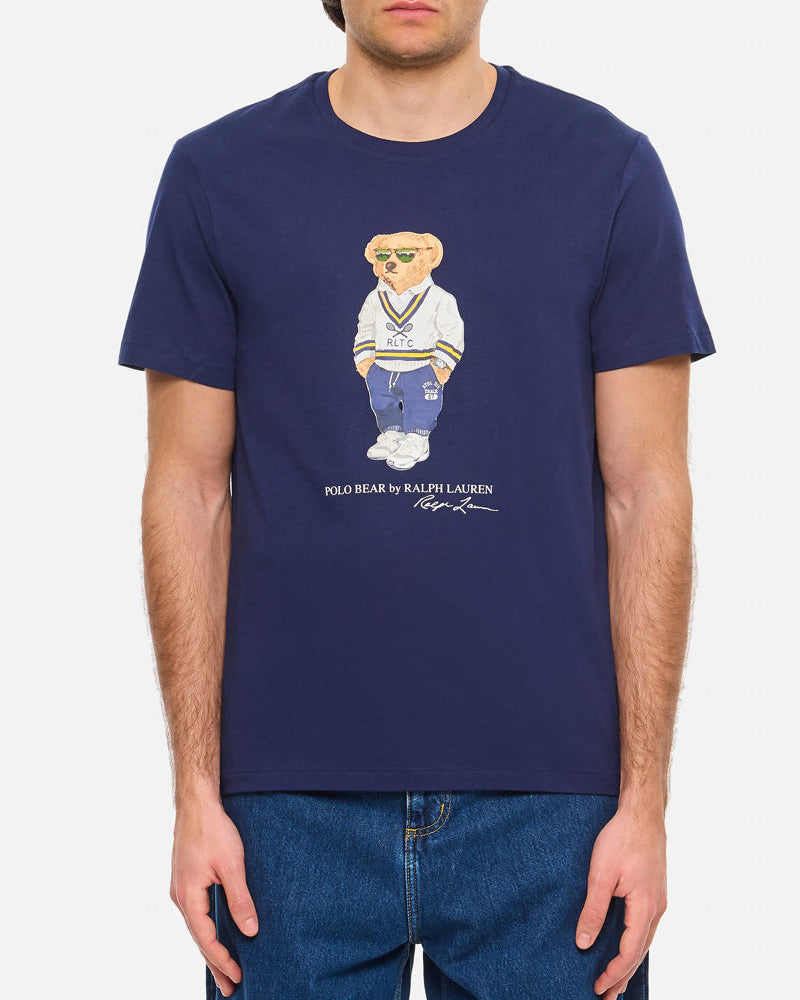 RL - Polo Bear Cotton Jersey T-Shirt-Navy