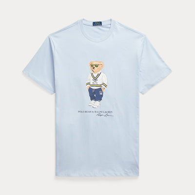 RL - Polo Bear Cotton Jersey T-Shirt-sky blue