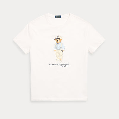 RL - Polo Bear Cotton Jersey T-Shirt-white
