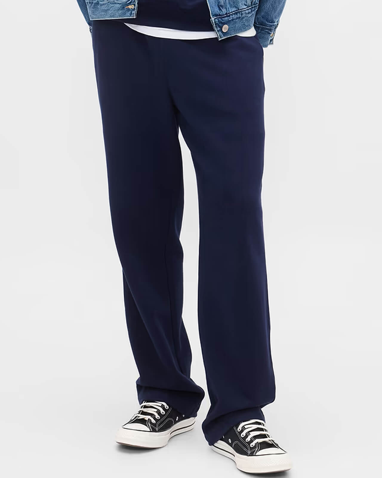 BRSHKA Relaxed Fit Trouser-BLUE