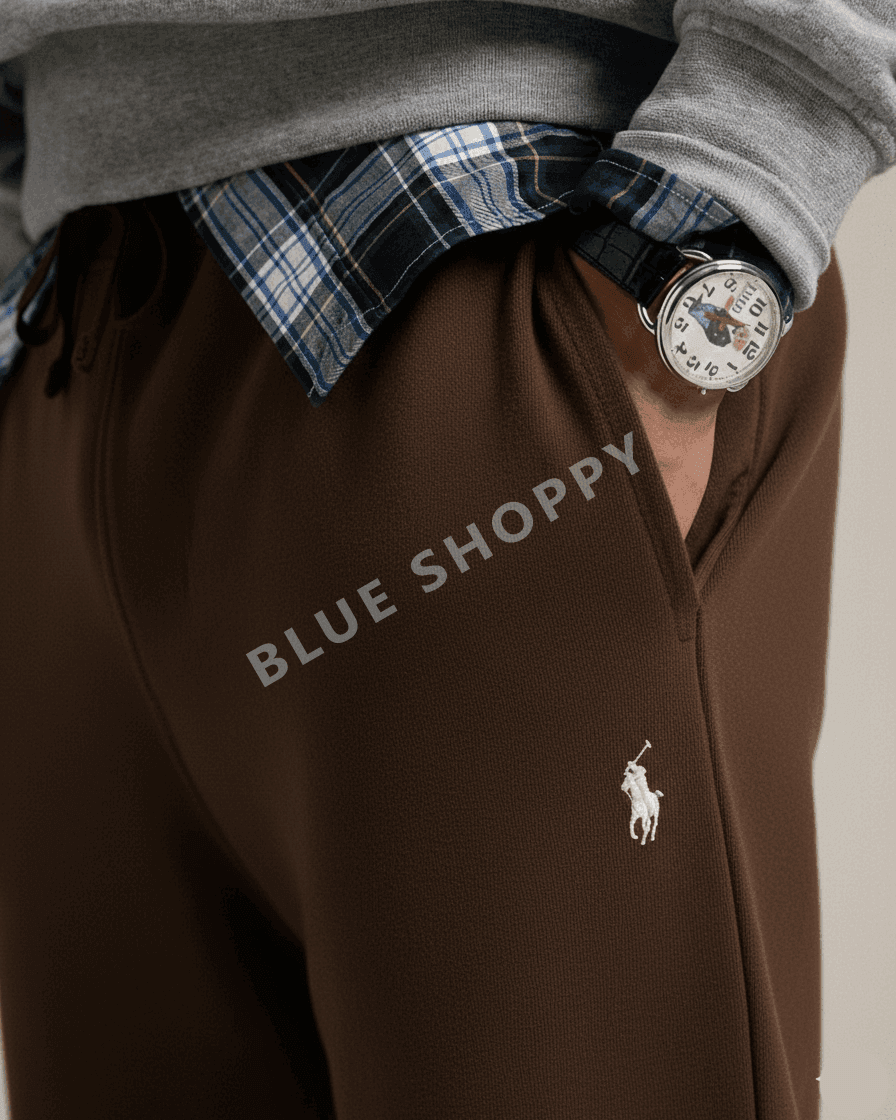 RL lightweight summers terry Pant-CHOCLATE
