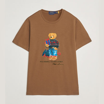 RL - Polo Bear Cotton Jersey T-Shirt-brown