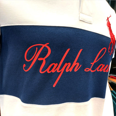 RL COLOR BLOCK PRINTED POLO