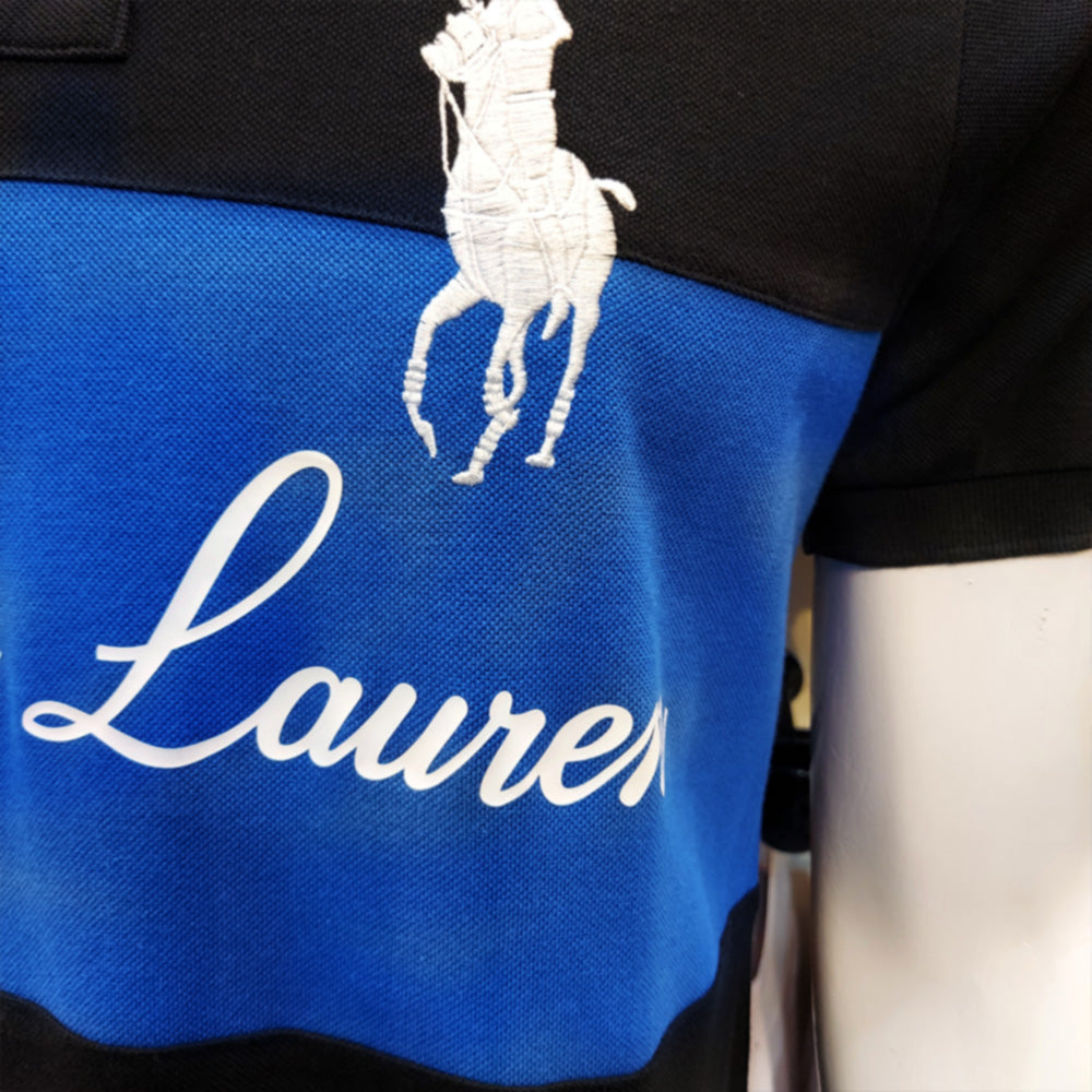 RL COLOR BLOCK PRINTED POLO