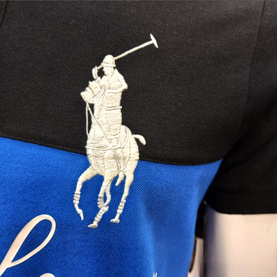 RL COLOR BLOCK PRINTED POLO
