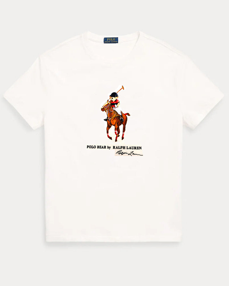 RL - Polo Bear Cotton Jersey T-Shirt-white