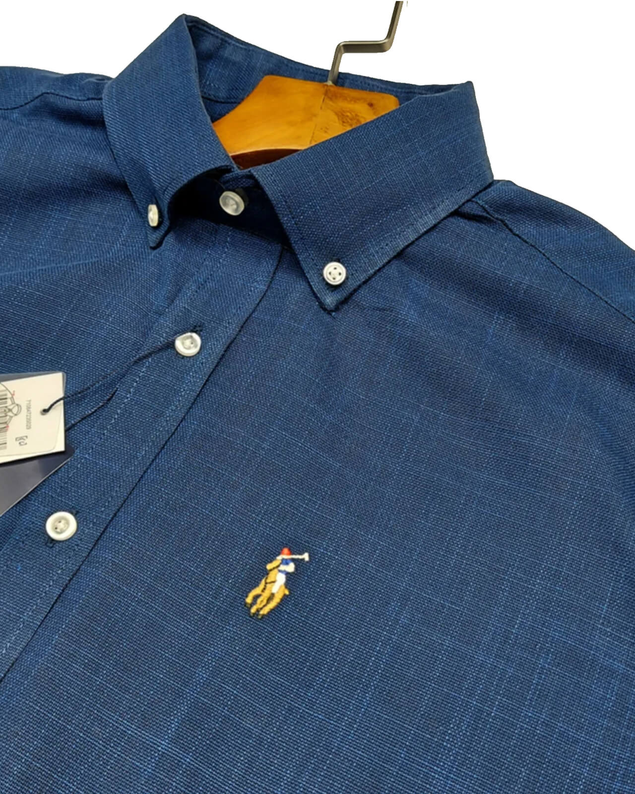 POLO RL OXFORD BUTTON DOWN SLIM FIT SHIRT-NAVY
