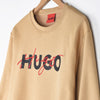 HU - Men 'Beige' Hybrid Logo Fleece Sweatshirt