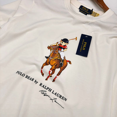 RL - Polo Bear Cotton Jersey T-Shirt-white