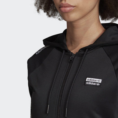 WOMEN SHOULDER TAPE FULL ZIP HOODIE