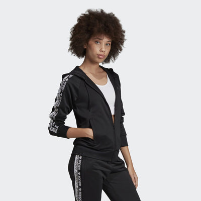 WOMEN SHOULDER TAPE FULL ZIP HOODIE