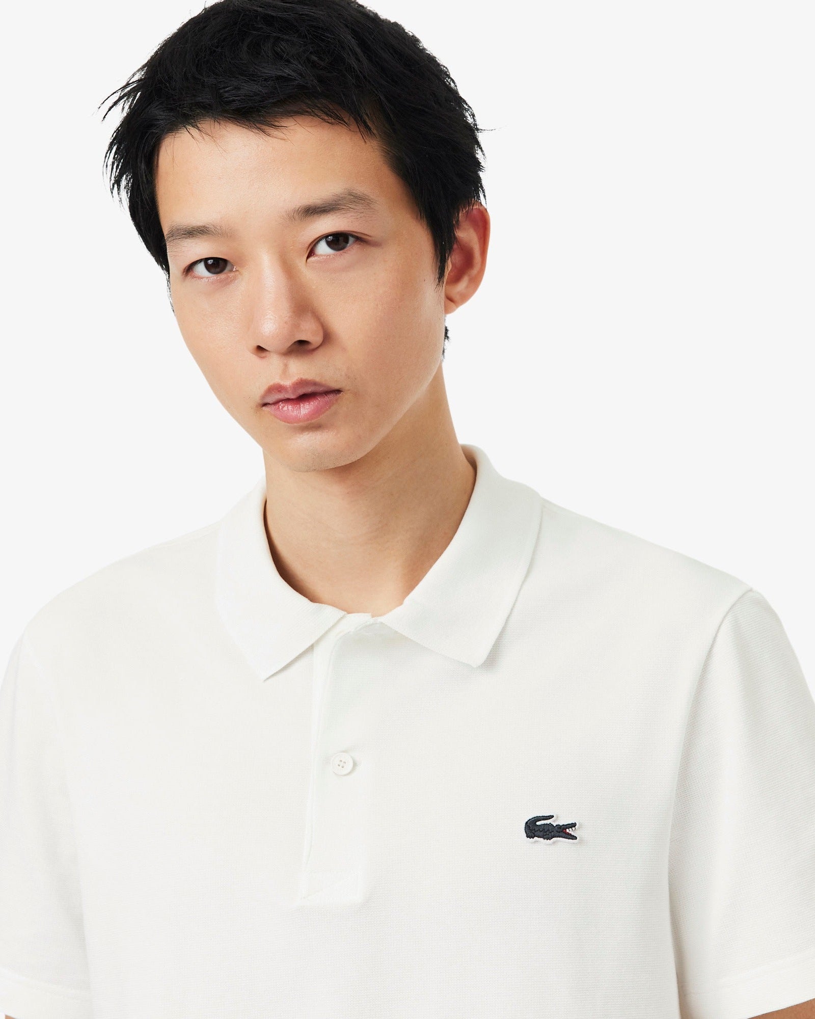 LAC MEN'S SLIM FIT POLO SHIRT-white