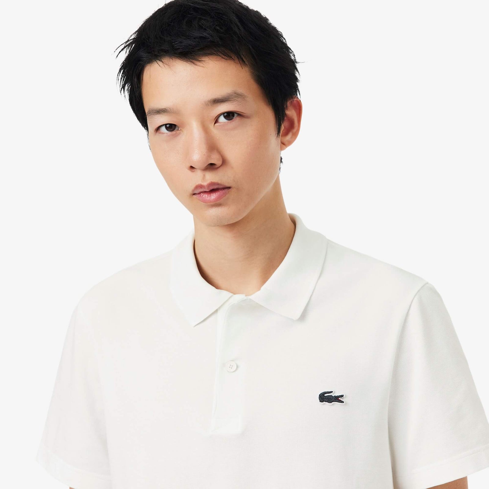 LAC MEN'S SLIM FIT POLO SHIRT-white