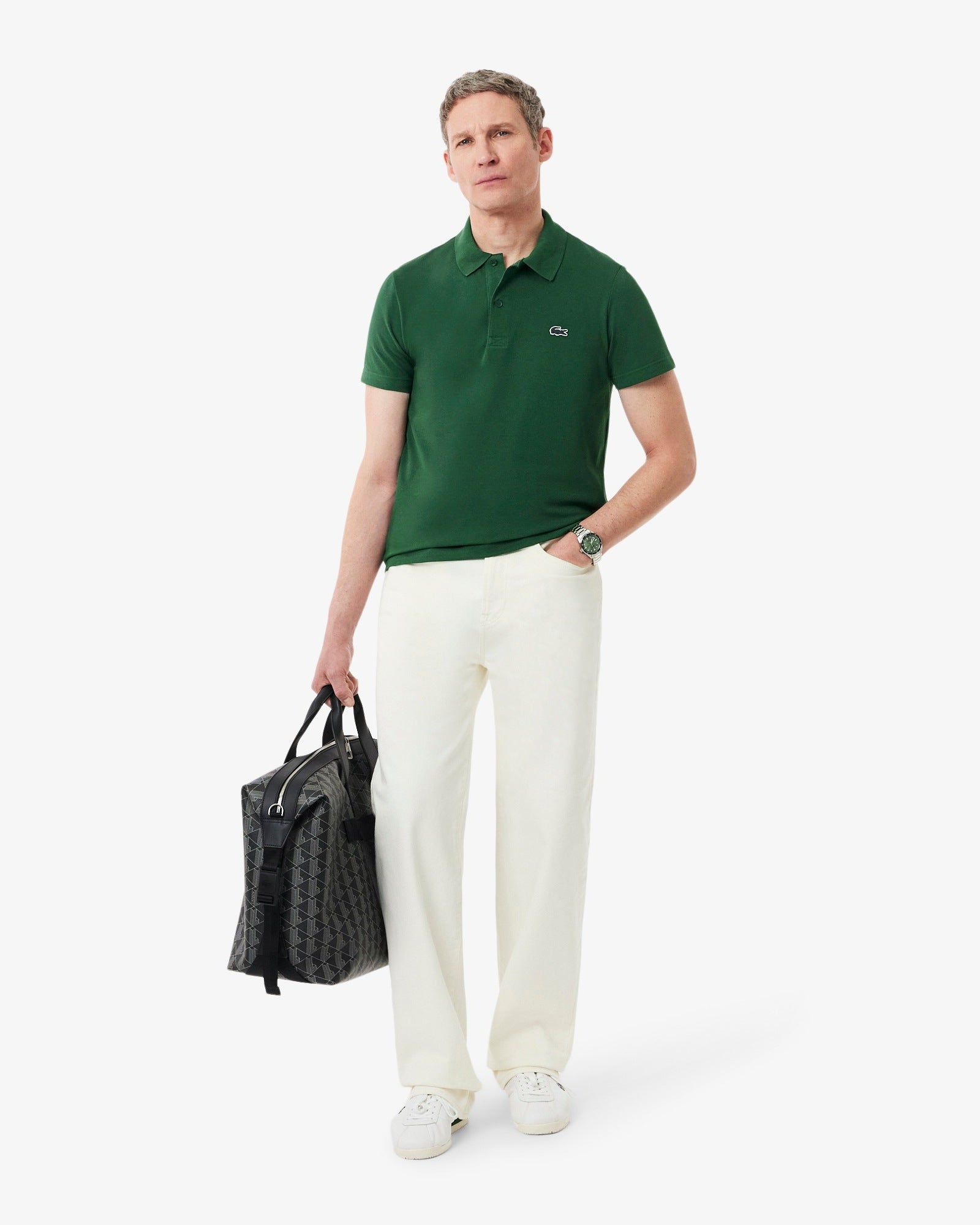 LAC MEN'S SLIM FIT POLO SHIRT-green