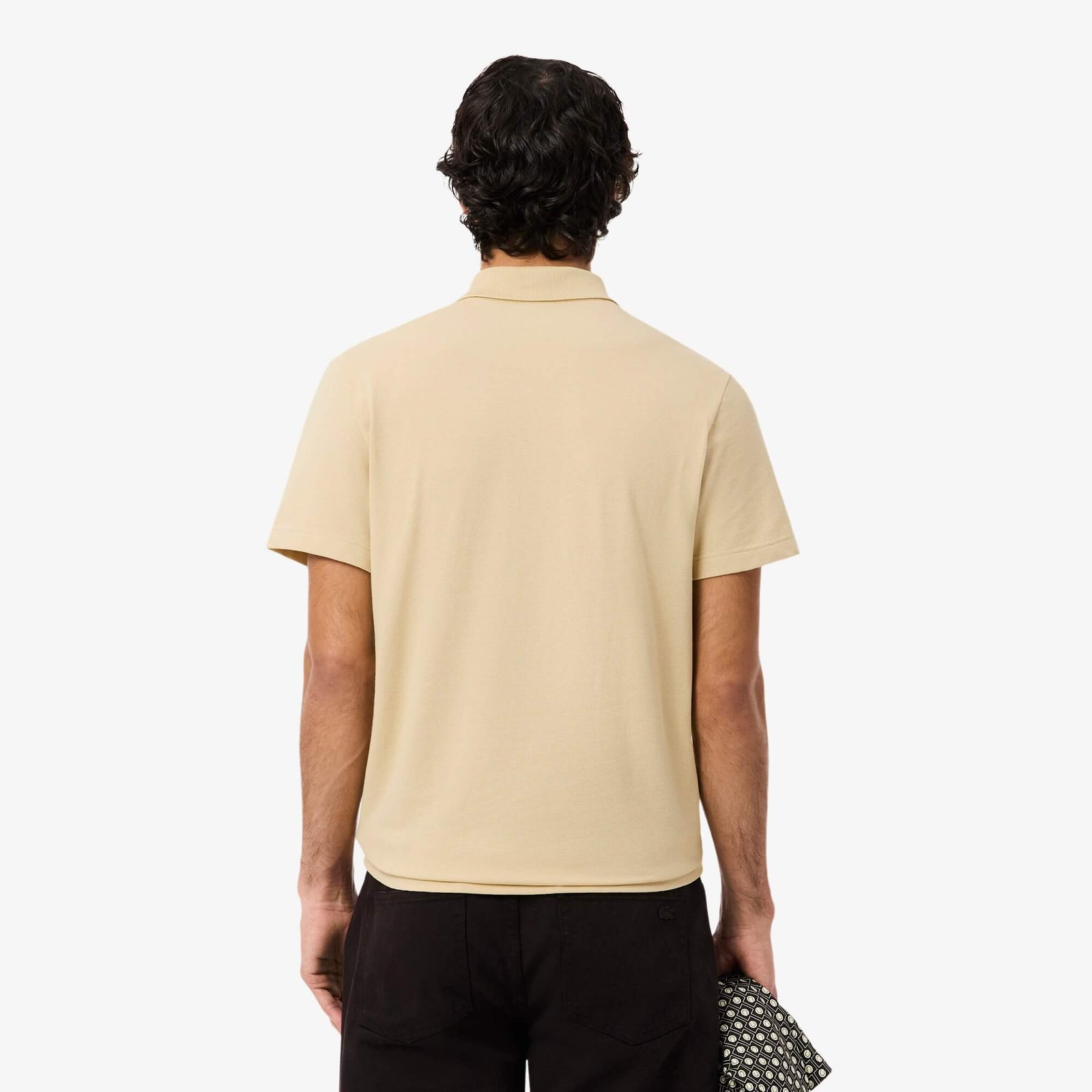 LAC MEN'S SLIM FIT POLO SHIRT-BEIGE