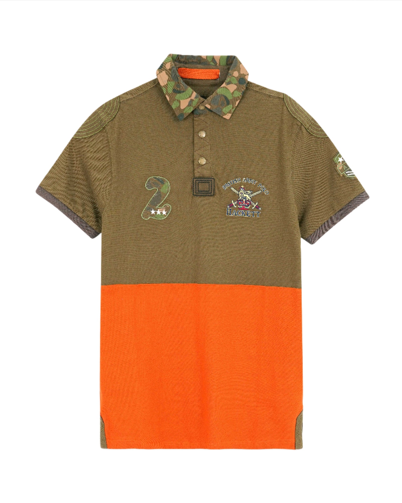 HKT LONDON SIGNATURE COTTON PIQUE SLIM FIT POLO SHIRT