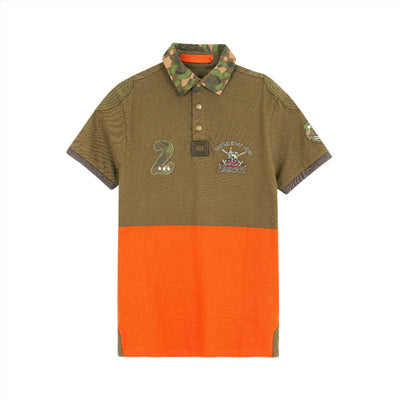 HKT LONDON SIGNATURE COTTON PIQUE SLIM FIT POLO SHIRT