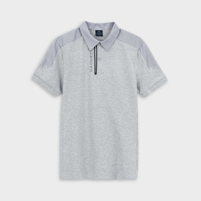 HKT LONDON SIGNATURE COTTON PIQUE SLIM FIT POLO SHIRT
