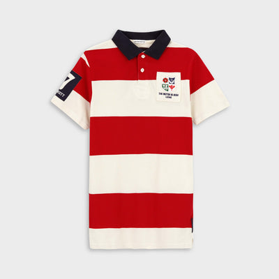 HKT LONDON SIGNATURE COTTON PIQUE SLIM FIT POLO SHIRT