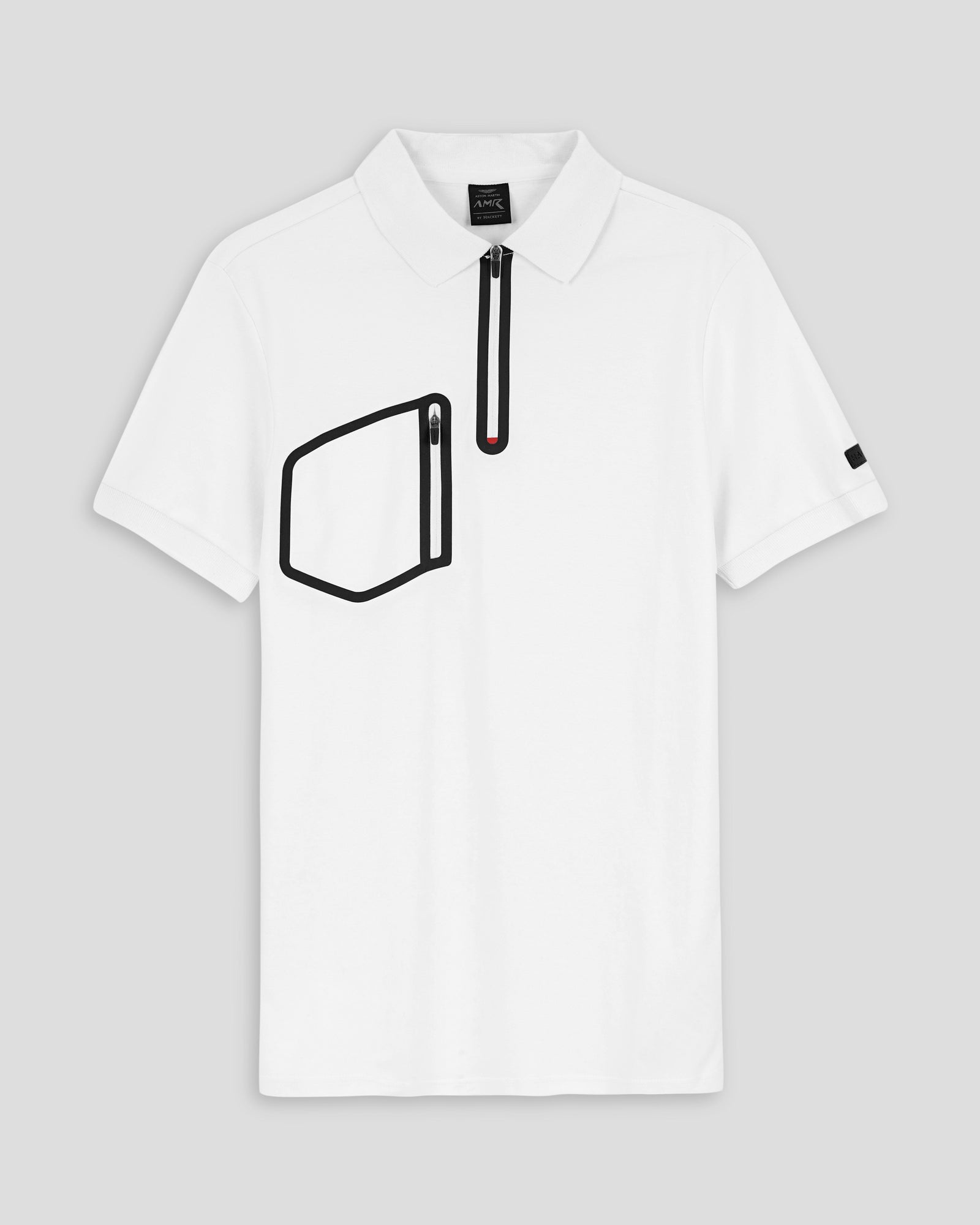 HKT LONDON SIGNATURE COTTON PIQUE SLIM FIT POLO SHIRT