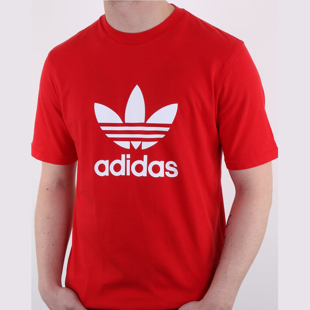 MEN'S ALL PRINTED TREFOIL T.SHIRT-RED