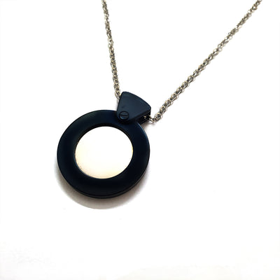 Black Mirror Pendant Necklace 715
