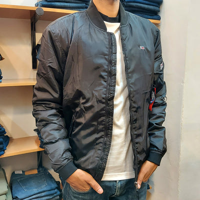 TH PADDED Bomber BLACK Jacket