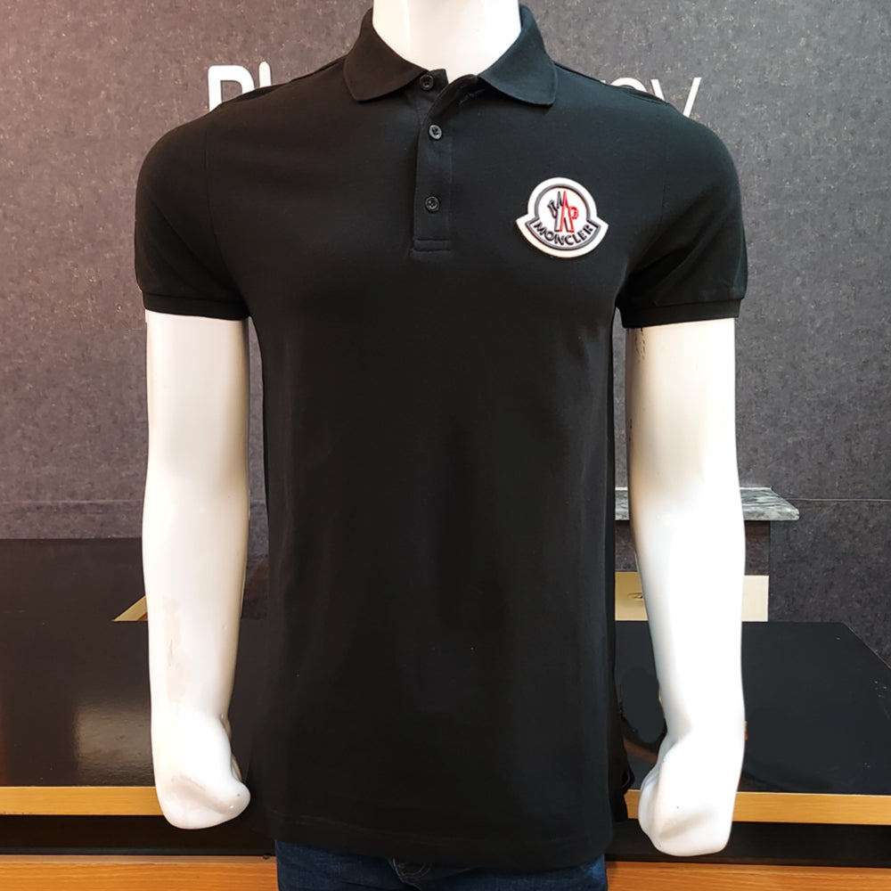 MON Logo Polo Shirt-Black