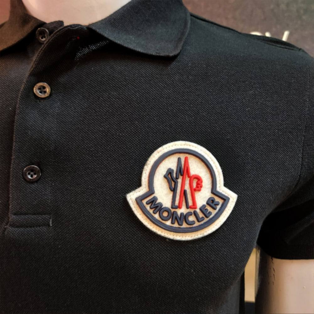 MON Logo Polo Shirt-Black