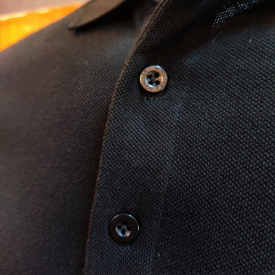 MON  Logo Polo Shirt-Black