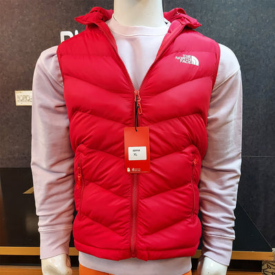 NRTH FCE EXCLUSIVE QUILTED SLEEVELESS JACKET-RED