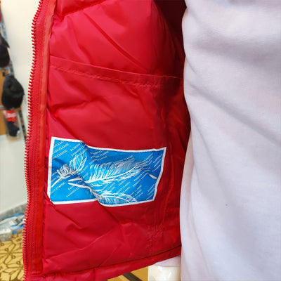 NRTH FCE EXCLUSIVE QUILTED SLEEVELESS JACKET-RED