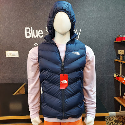NRTH FCE EXCLUSIVE QUILTED SLEEVELESS JACKET-BLUE