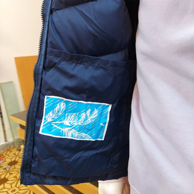 NRTH FCE EXCLUSIVE QUILTED SLEEVELESS JACKET-BLUE