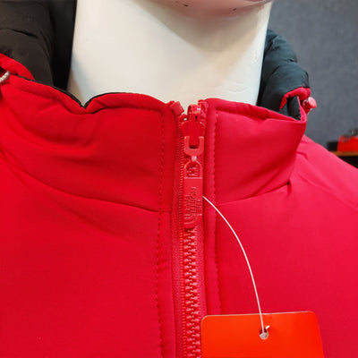 NRTH FCE PADED 2 SIDED HOOD JACKET-RED & BLACK