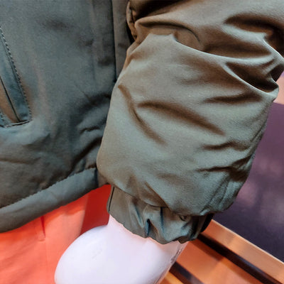 NRTH FCE PADED 2 SIDED HOOD JACKET-OLIVE & BROWN
