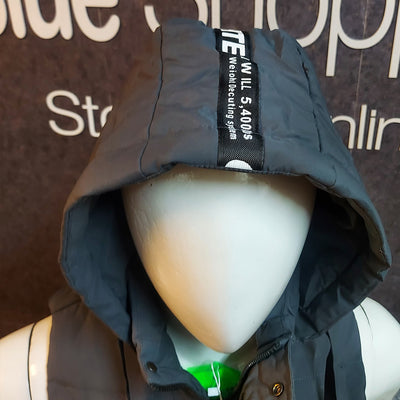 OFF WHITE EXCLUSIVE QUILTED SLEEVELESS JACKET-SKY GREY