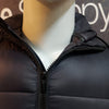 AD EXCLUSIVE QUILTED SLEEVELESS JACKET-BLACK