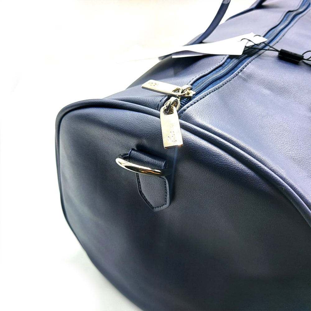 LAC DUFFEL LEATHER BAG 224-102 -NAVY
