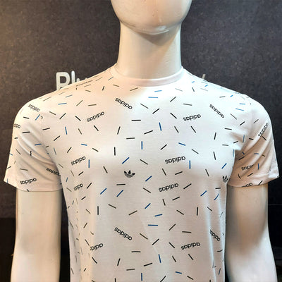 MEN'S ALL OVER PRINTED T.SHIRT-WHITE