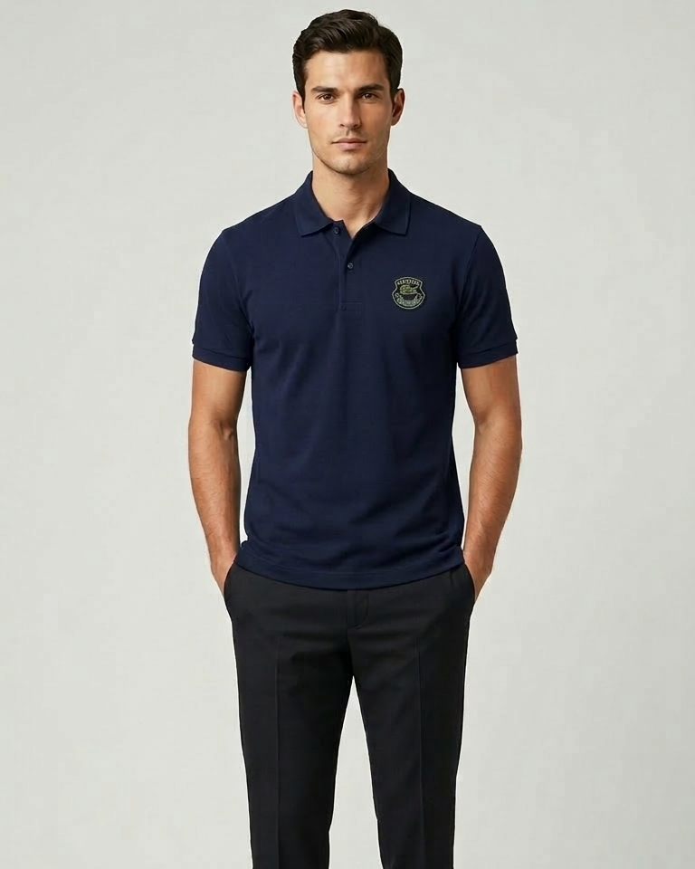 LAC Men's Cotton POLO SHIRT-NAVY