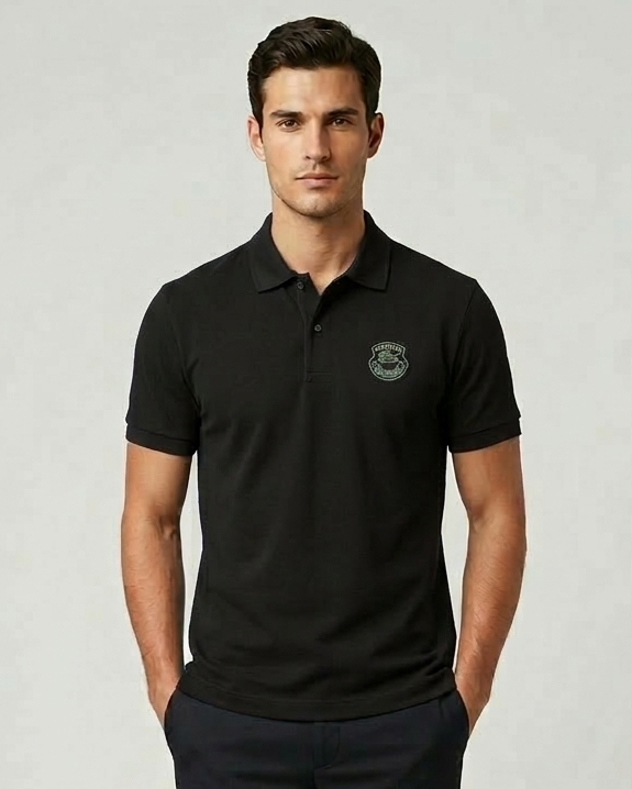 LAC Men's Cotton POLO SHIRT-black