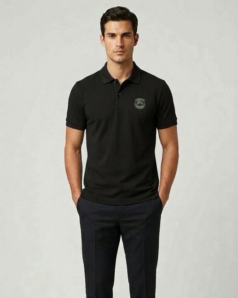 LAC Men's Cotton POLO SHIRT-black