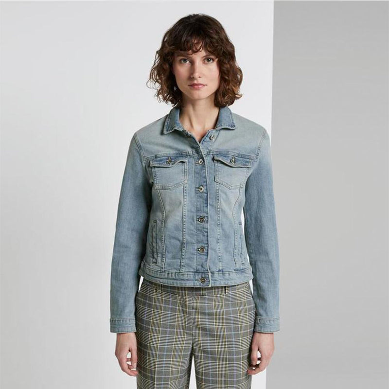 TT WOMEN LIGHT BLUE DENIM JACKET