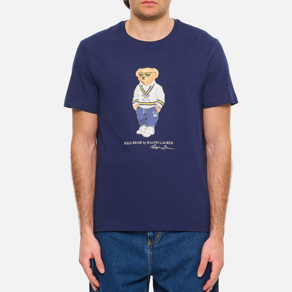 RL - Polo Bear Cotton Jersey T-Shirt-Navy