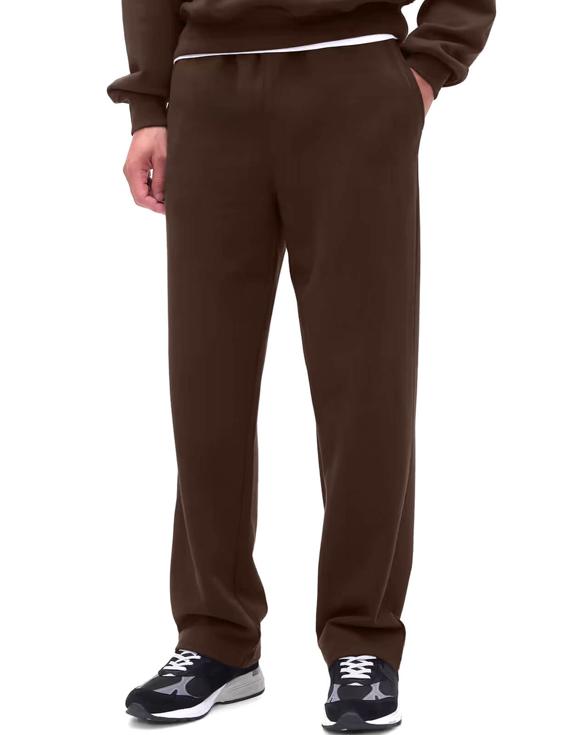 BRSHKA Relaxed Fit  Trouser-CHOCLATE