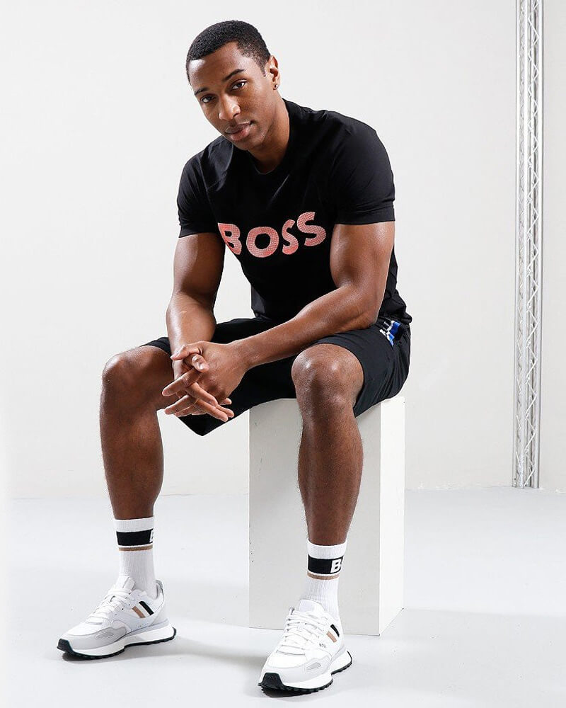 BOSS Patterned-Logo REGULAR FIT T-Shirt