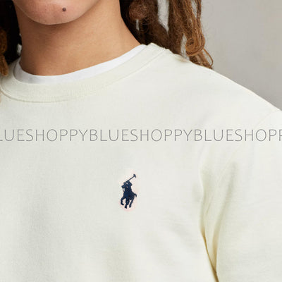 Polo RL Loopback Terry Sweatshirt-WHITE