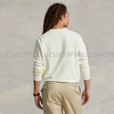 Polo RL Loopback Terry Sweatshirt-WHITE