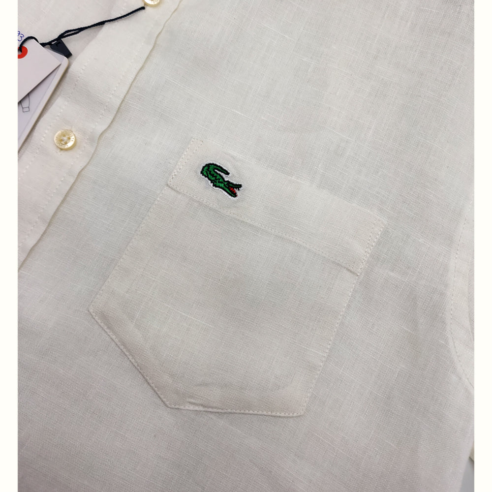 LAC LINEN SLIM FIT BUTTON SHIRT